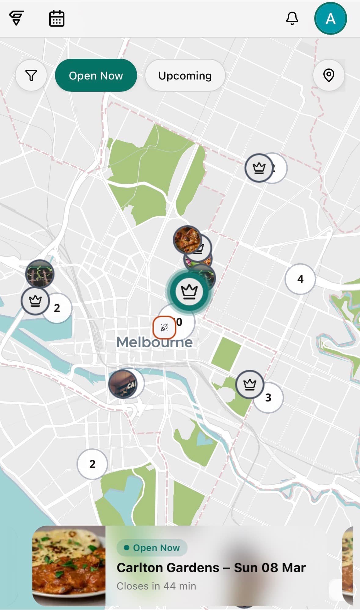 Fyndit on mobile — see what's open nearby